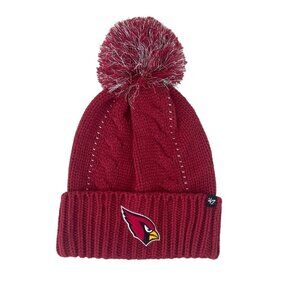'47 Arizona Cardinals NFL Cuffed Knit Winter Pom Beanie Hat Cap Womens OS